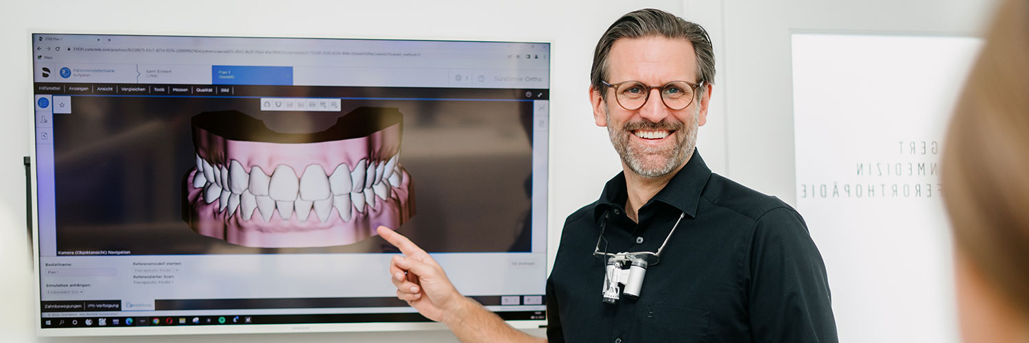 Schöne Zähne München - Dr. Helgert - Kieferorthopädische Behandlungen in der Zahnarztpraxis